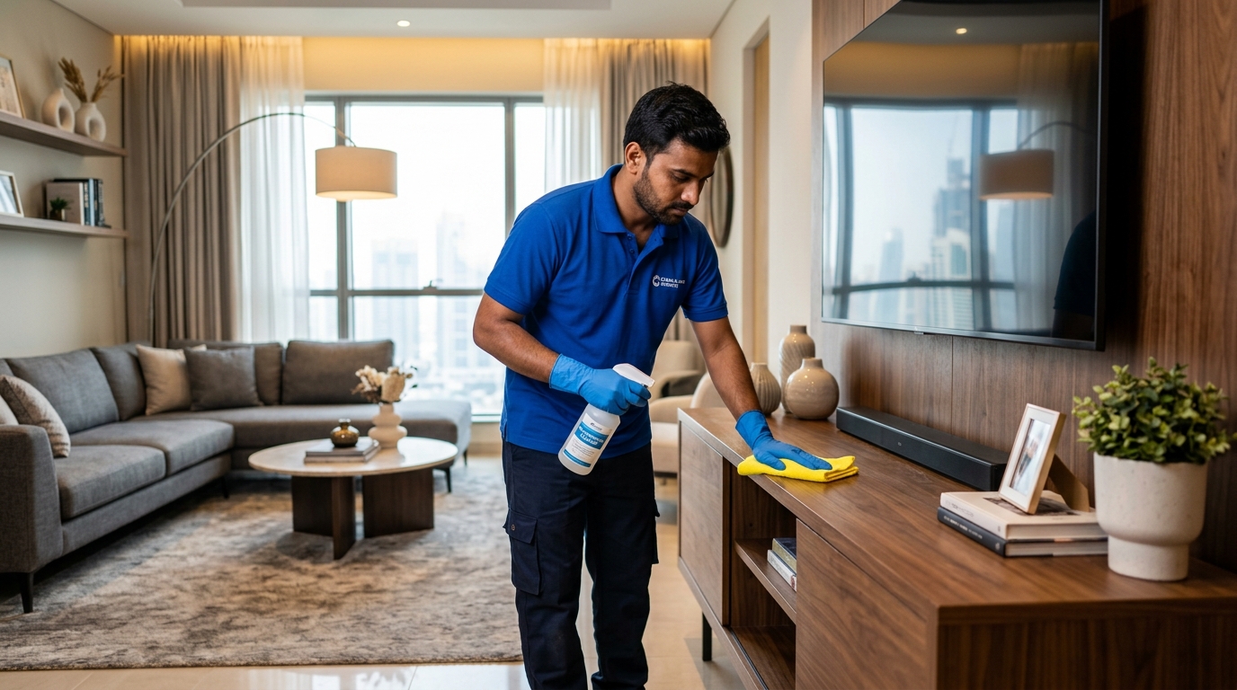 Living Room Deep Cleaning